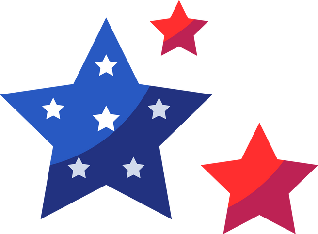 Star Element For USA Patriot Day